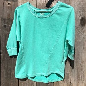 AERIE Casual mint three-forth sleeve sweatshirt